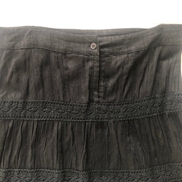 H&M Women's Black Frilly Skirt Size 4 - Picture 4 of 5